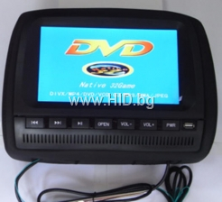Подглавник с LCD-TFT Монитор, DVD, USB, SD, Игри 9"