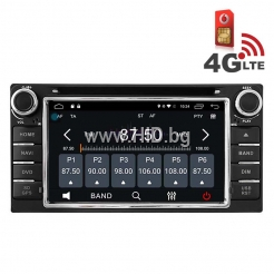 Навигация / Мултимедия с Android 6.0 и 4G/LTE за Toyota Corolla, Hilux, RAV4 и други DD-K7158