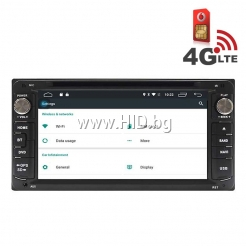 Навигация / Мултимедия с Android 6.0 и 4G/LTE за Toyota Corolla, Hilux, RAV4 и други DD-K7112