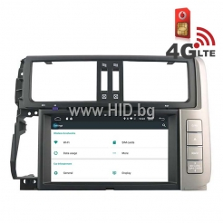 Навигация / Мултимедия с Android 6.0 и 4G/LTE за Toyota Land Cruiser Prado 150 DD-K7119