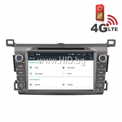 Навигация / Мултимедия с Android 6.0 и 4G/LTE за Toyota RAV4 2014 DD-K7120