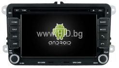 Навигация / Мултимедия с Android 6.0 и 4G/LTE за VW Golf, Passat, Tiguan, Touran, EOS, Caddy, Jetta и други DD-K7240