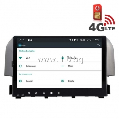 Навигация / Мултимедия с Android 6.0 и 4G/LTE за Honda Civic 2016 DD-K7322