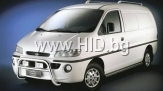 Степенки Hyundai H200 1999-2007 Ø 60 mm - дълга база-черни[HY1034]